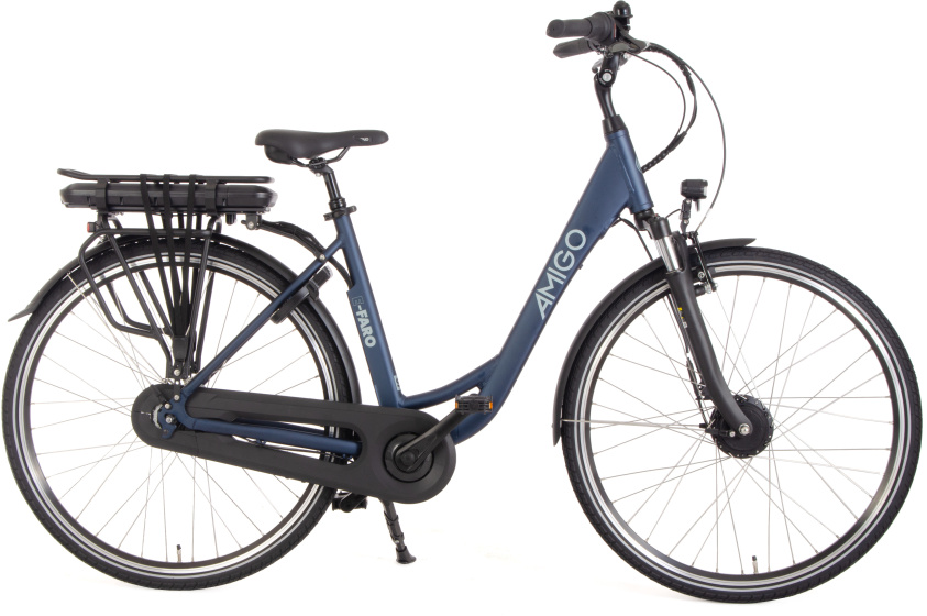 AMIGO E Faro S2 28 Inch 50 cm Dames 7V Rollerbrake Matblauw