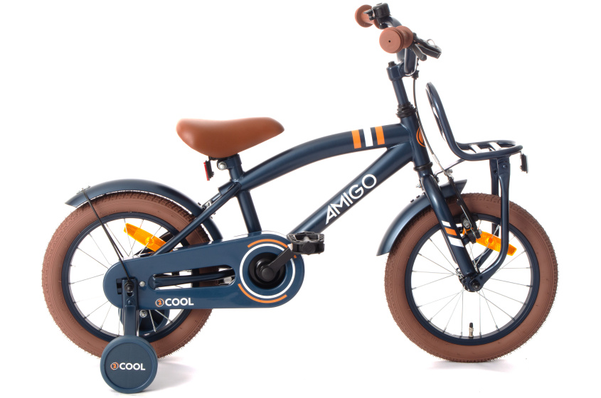 AMIGO 2Cool 14 Inch Jongens Terugtraprem Blauw