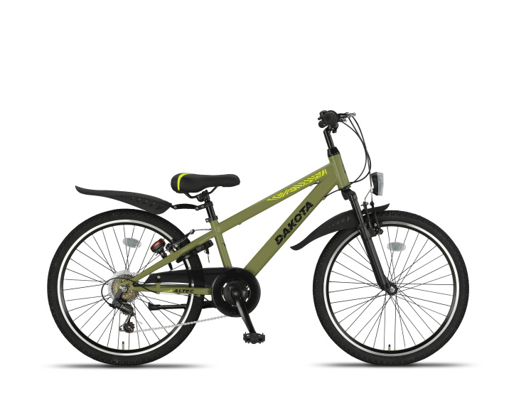 Altec Dakota MTB 24 Inch Jongens 7V V Brakes Legergroen