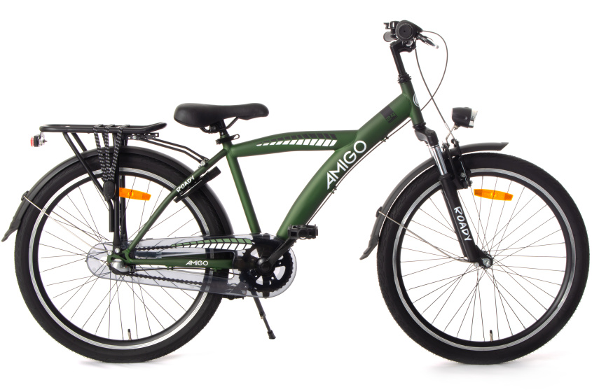 AMIGO Roady 24 Inch Jongens 3V Terugtraprem Groen