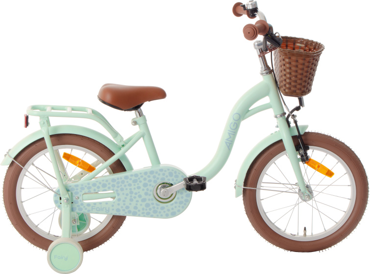 AMIGO Fairy 16 Inch Meisjes Terugtraprem Mintgroen