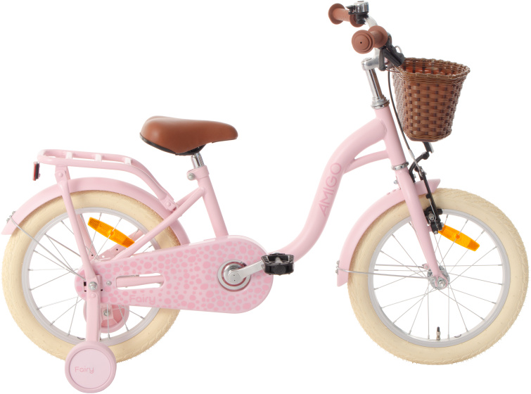 AMIGO Fairy 16 Inch Meisjes Terugtraprem Roze