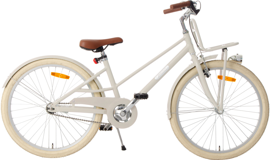 AMIGO Urban Aluminium Frame 24 Inch Meisjes Terugtraprem Zandbruin