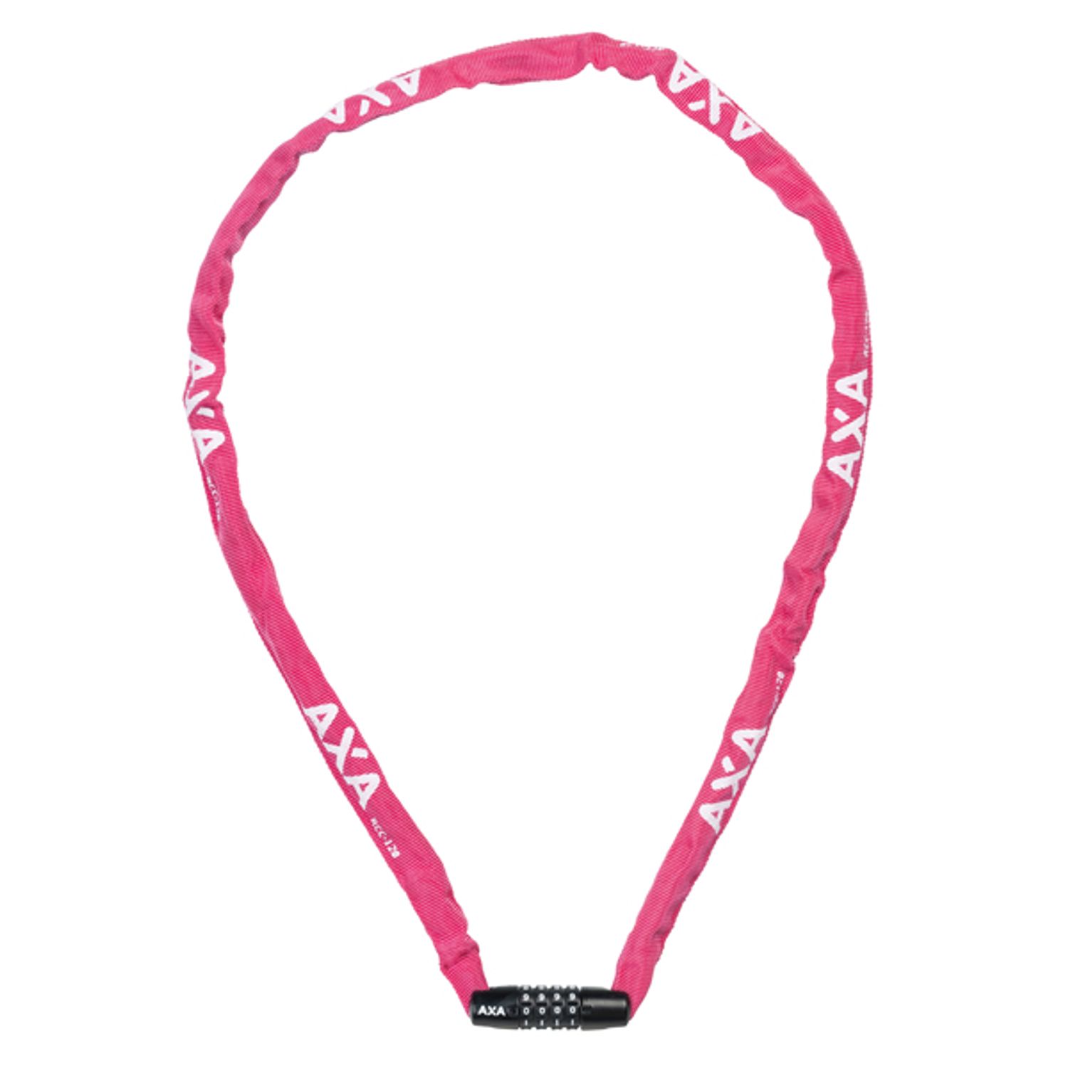 Axa Kettingslot Rigid 120cm Ø3,5mm Code, Roze