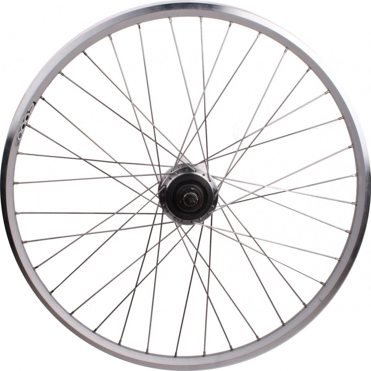 Shimano Roland achterwiel 28-15/8-13/8 622 7v zac-2000 alu kaal rb zilv.