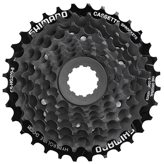 Shimano cassette tandwiel CS HG200 8S 12 32T staal zwart