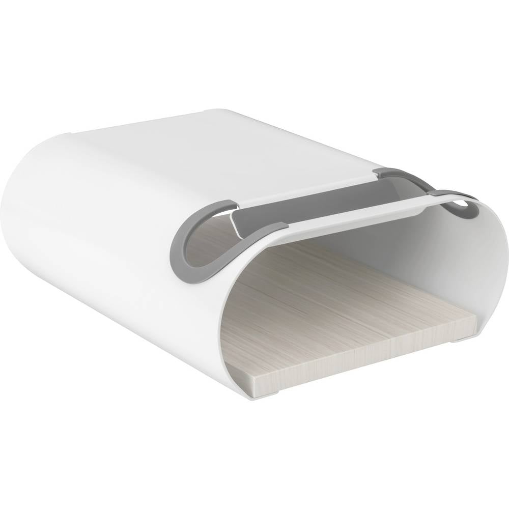 Elevar LBM-01 Muurhouder Aantal plaatsen: 1 Staal, PVC, Silicone, MDF Wit, Grijs