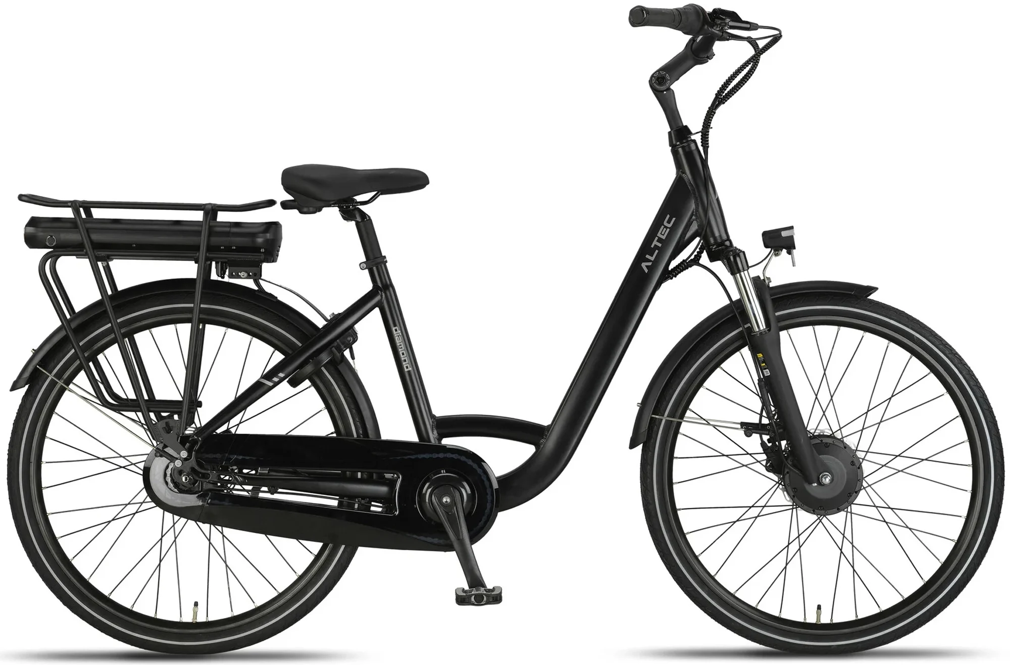 Altec Diamond Elektrische Damesfiets 26 inch 44cm Hydraulische Schijfrem 7v