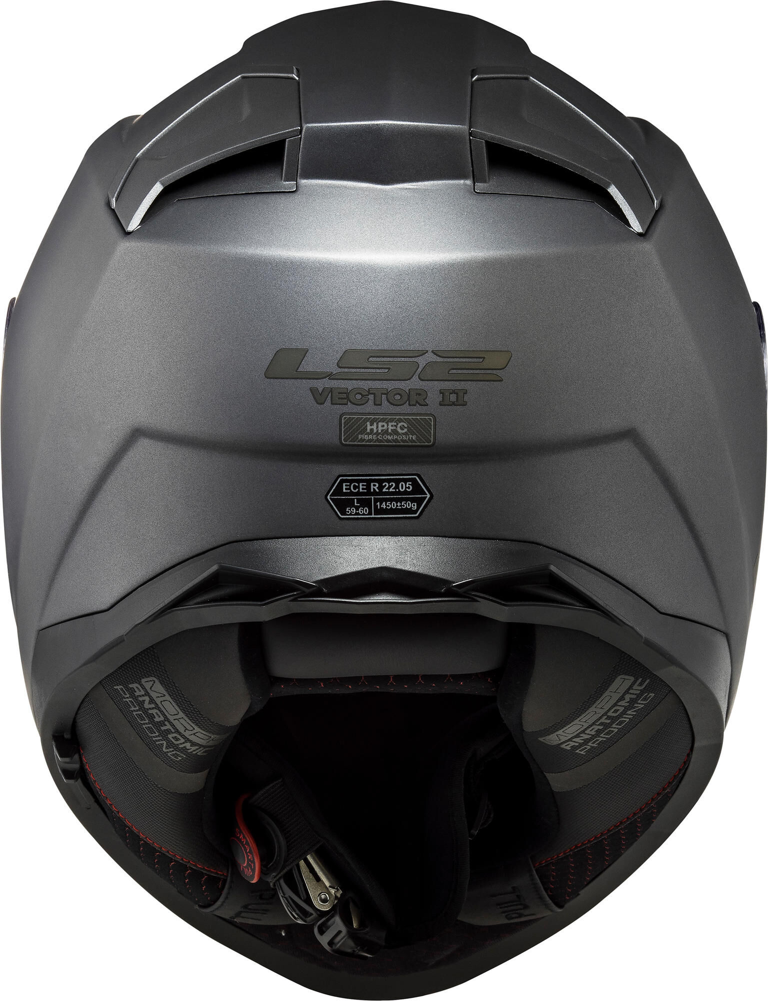 LS2 Helmet ff811 vect. ii solid xs tit. black