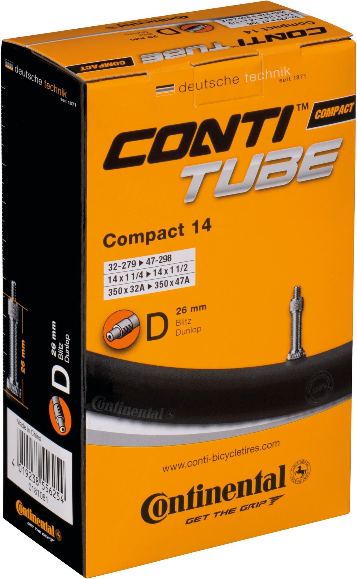 Continental Conti tube compact 14 32/47-279/298 d26