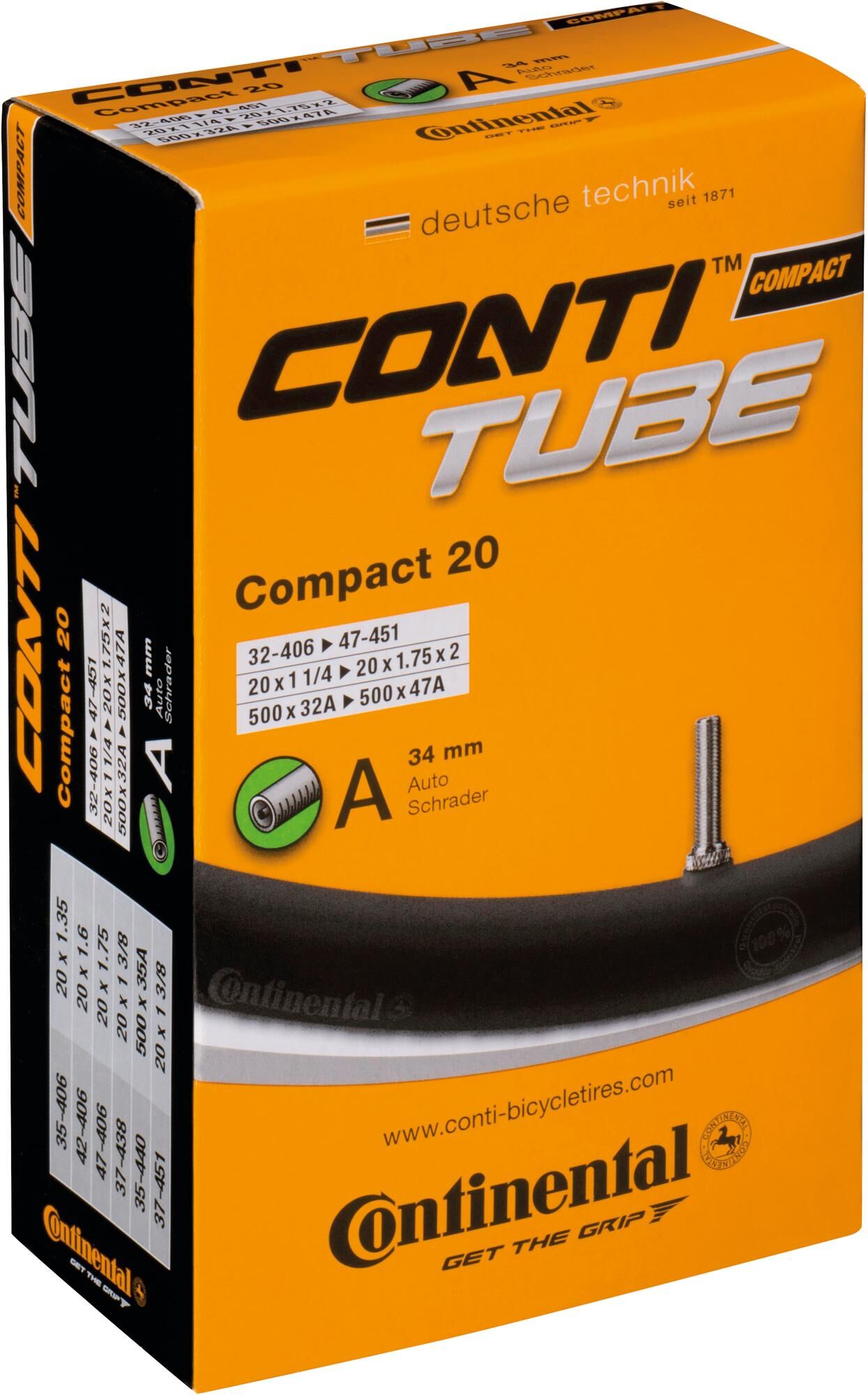 CONTINENTAL Conti tube compact 20 32/47-406/451 a34
