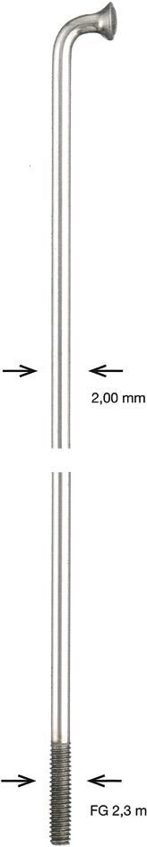 Alpina spoke zinc 2x138 mm