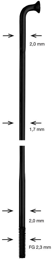 Alpina spoke sst db 2x1,7x2mm 276mm b
