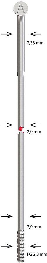 Alpina spoke sst butted 2,34x254 mm