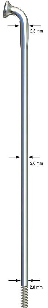 SAPIM Spoke strong sst 184mm black