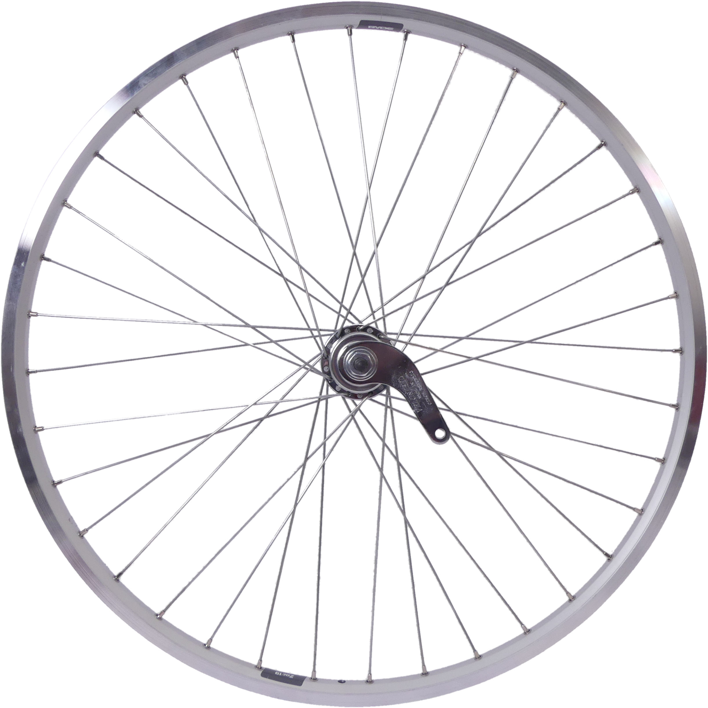 Achterwiel 26 x 1.75 / 1.95 met Favorit remnaaf/ Zac 19 velg - zilver