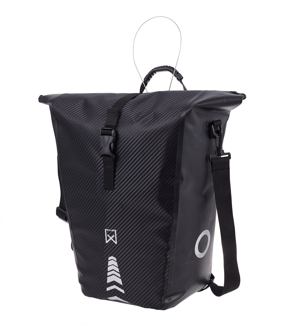 Willex Enkele fietstas Carbonite 25L Zwart
