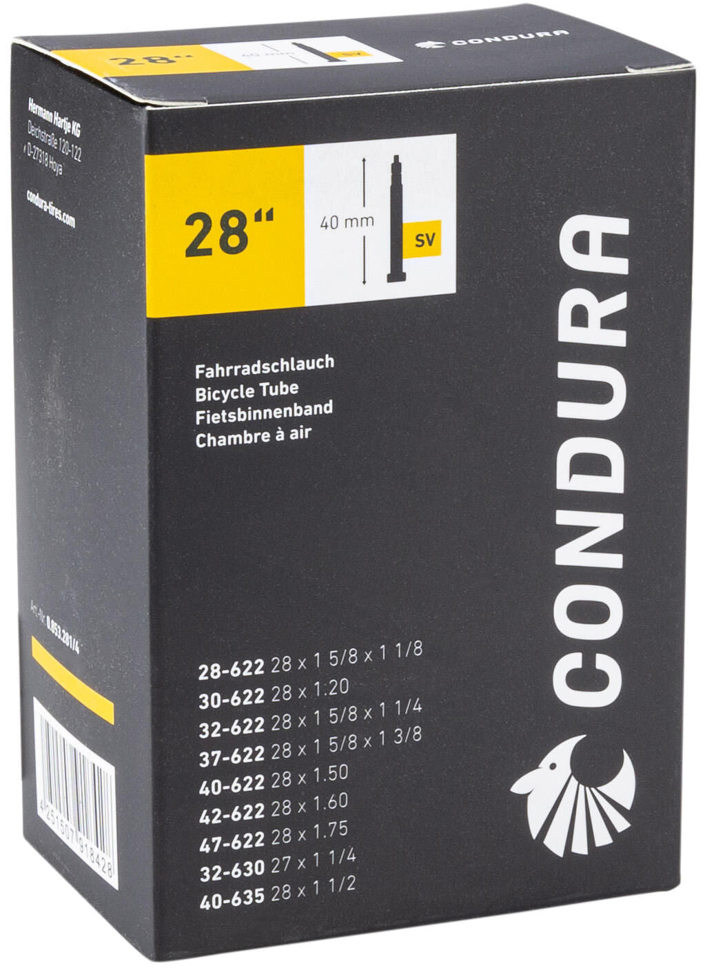 CONDURA Tube 28 sv40 28/47-622/635