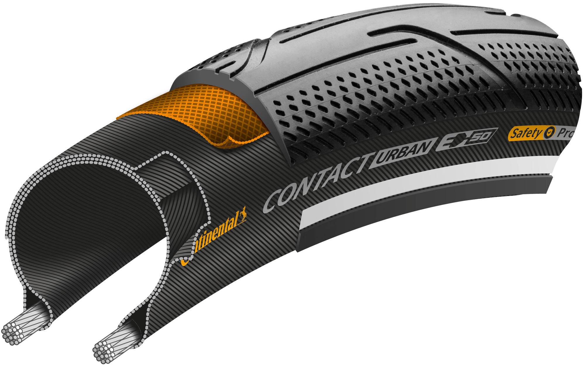 Continental Tire conti contact urban 50-406 black/reflex