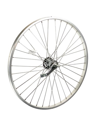 Roland Achterwiel 26x1.75 zilver shimano remnaaf