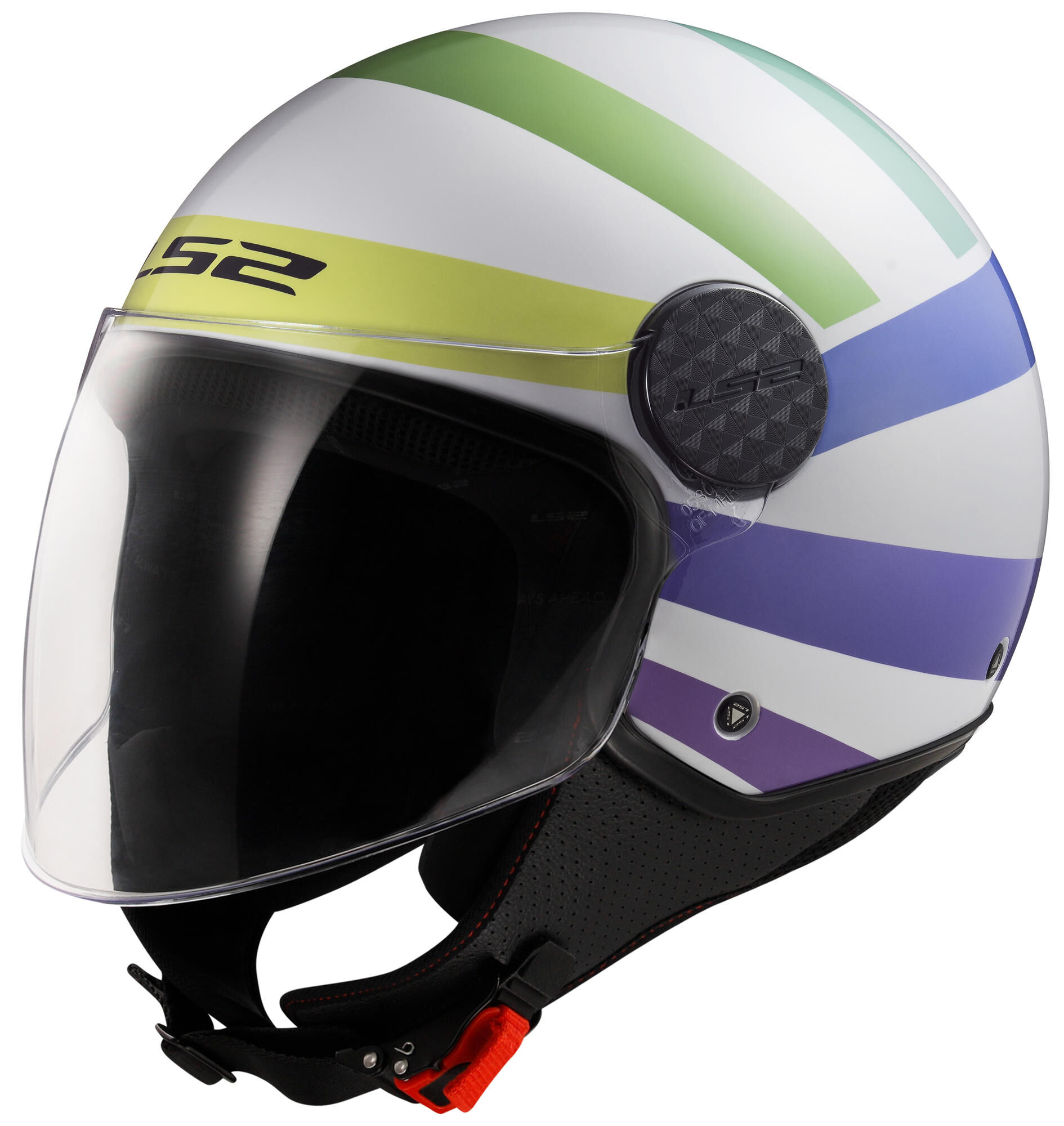LS2 jet helm of558 sphere lux ii swirl helmet of558 sph. lux ii swirl s white/colorful