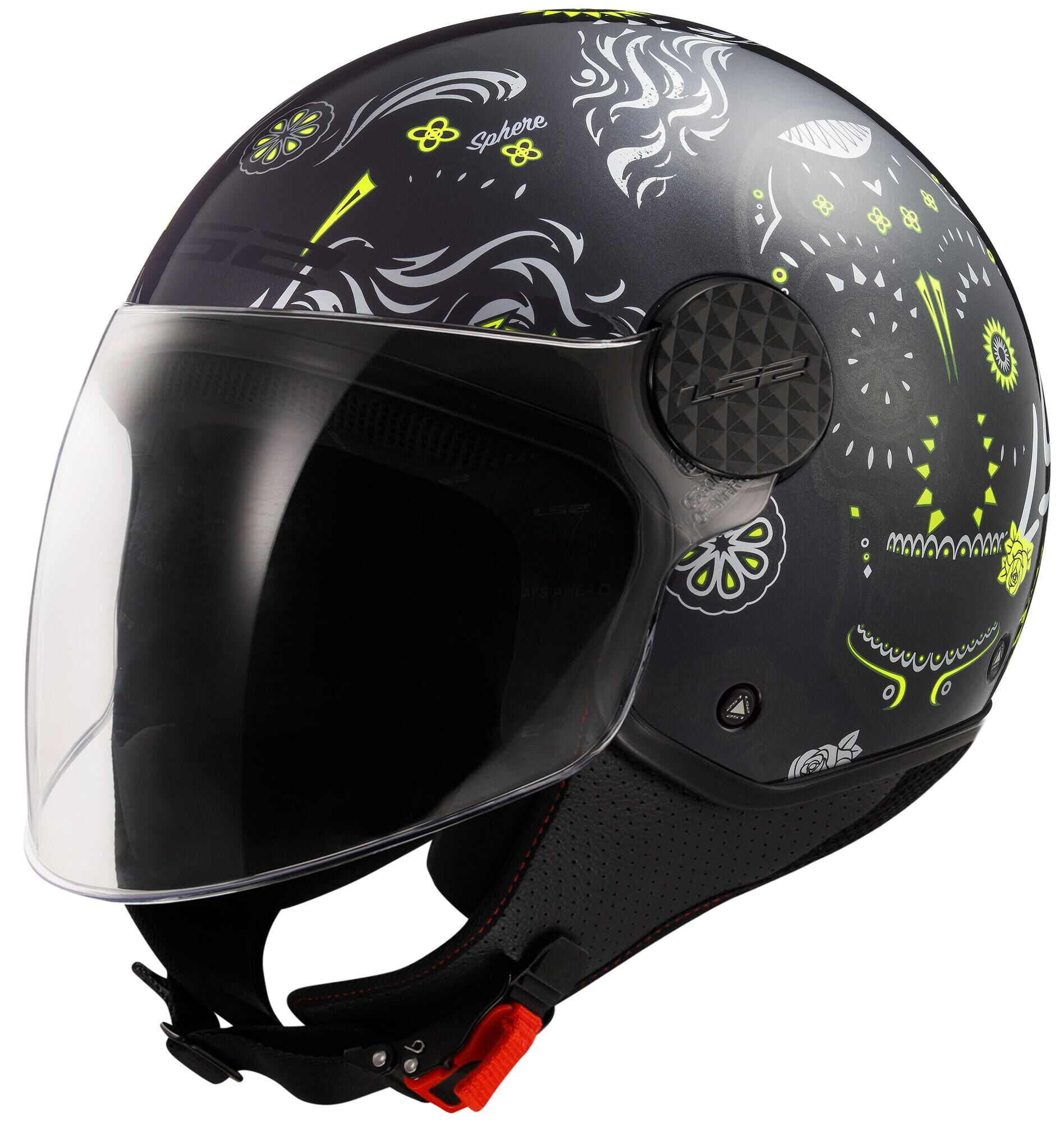 LS2 jethelm of558 sphere lux ii maxca helmet of558 sph. lux ii maxca m black/yellow