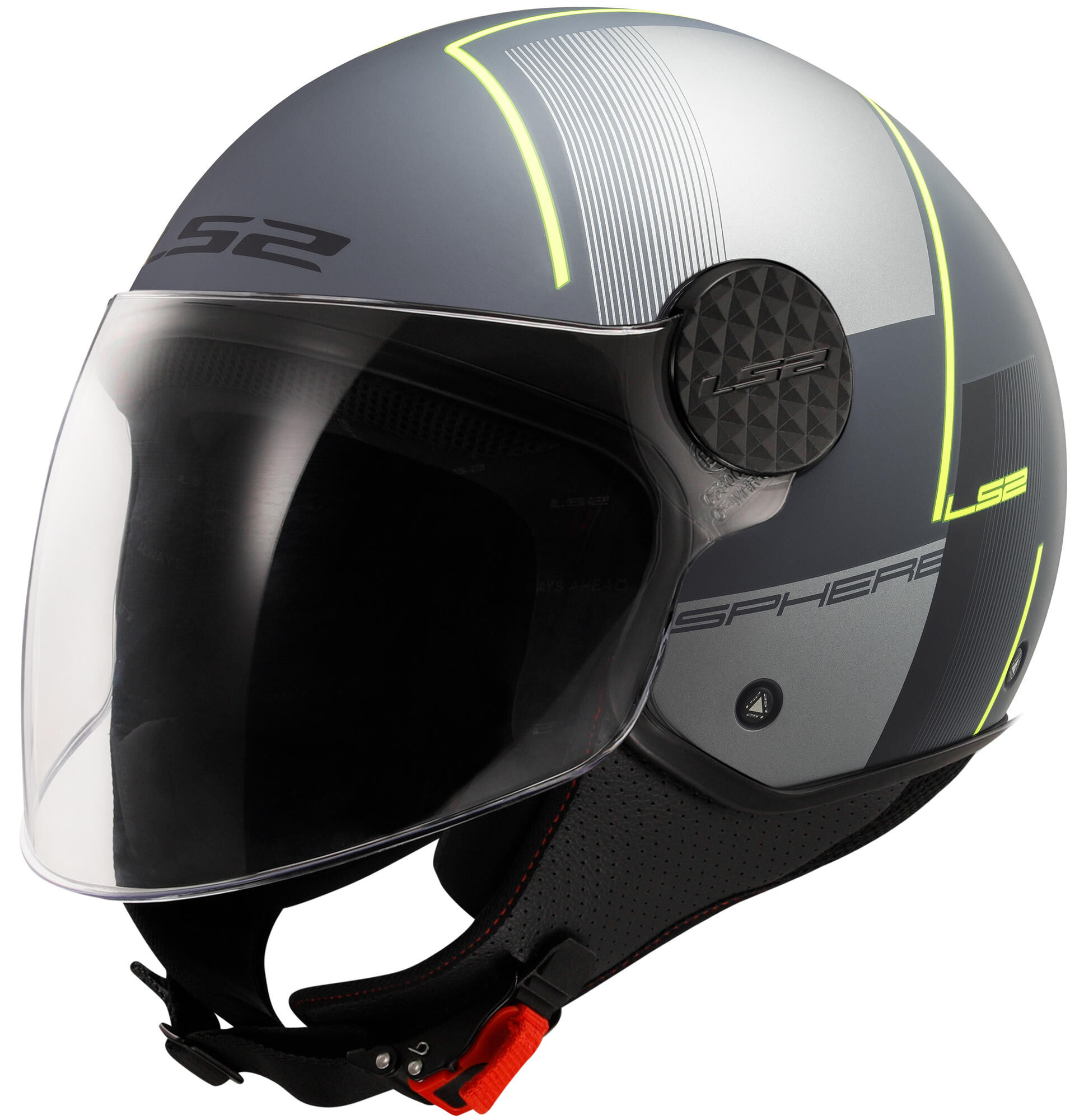 LS2 jethelm of558 sphere lux ii stevig helmet of558 sph. lux ii firm l tit./yel.