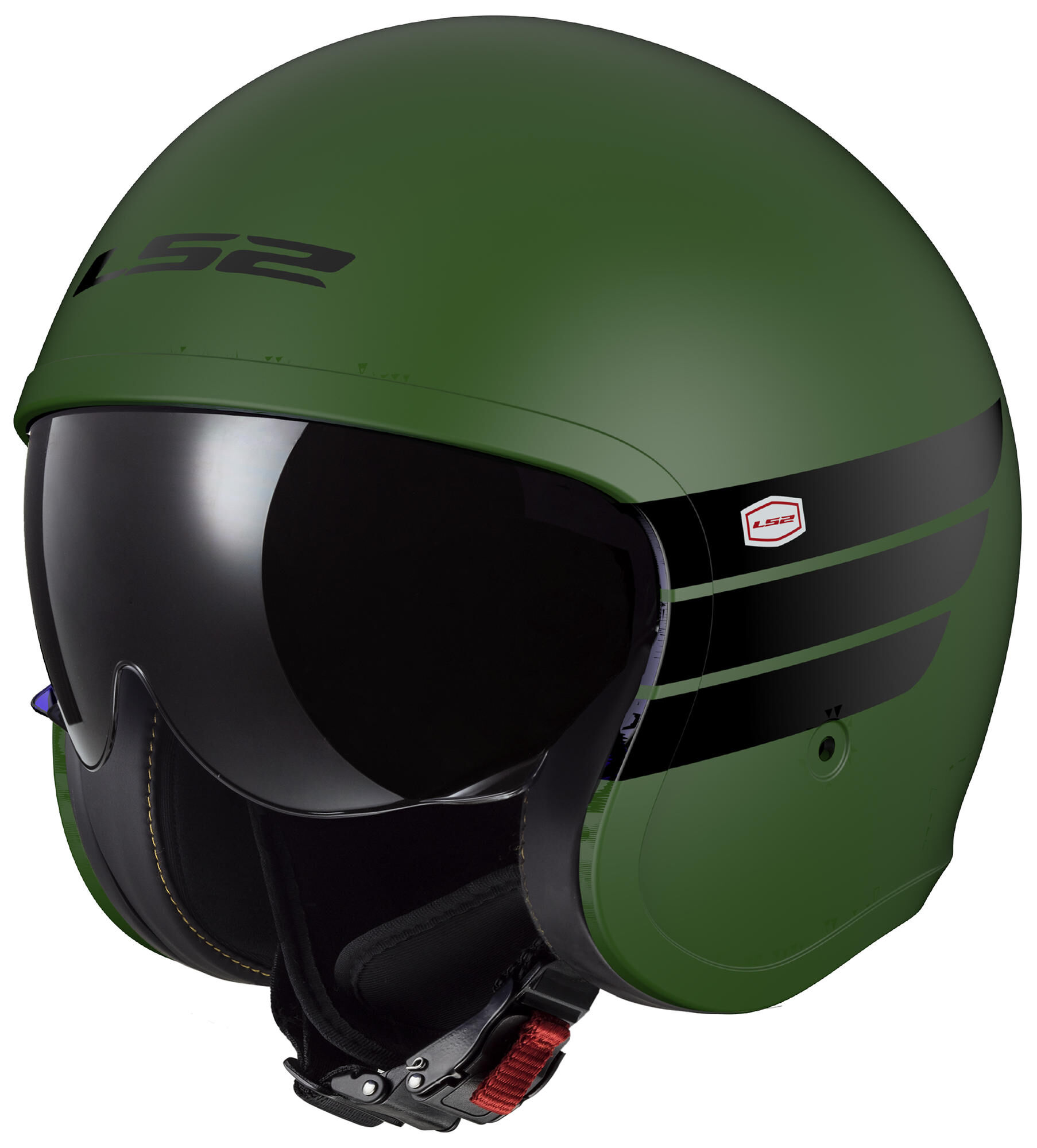 LS2 jet helm of599 ii spitfire retro helmet of599 spitf.ii retro l green/black