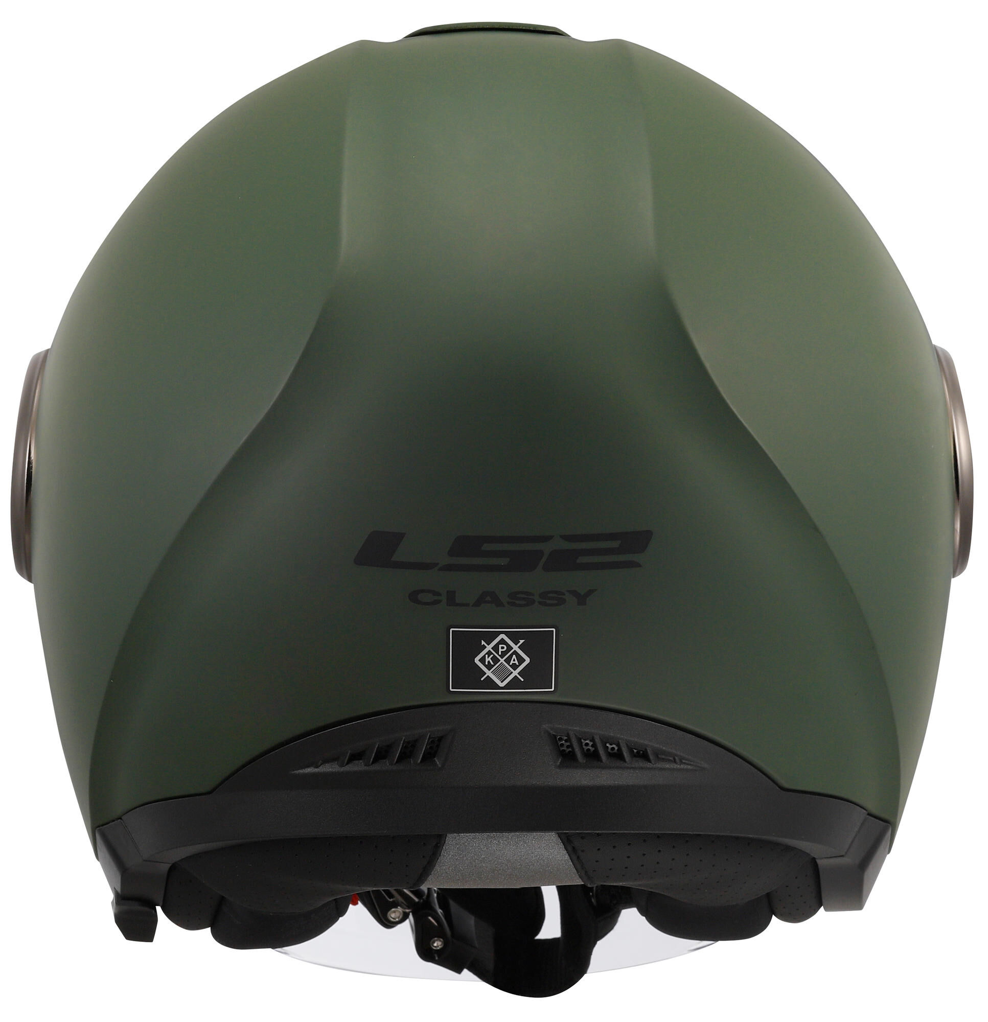 LS2 of620 classy solid jethelm helmet of620 classy solid l matt green