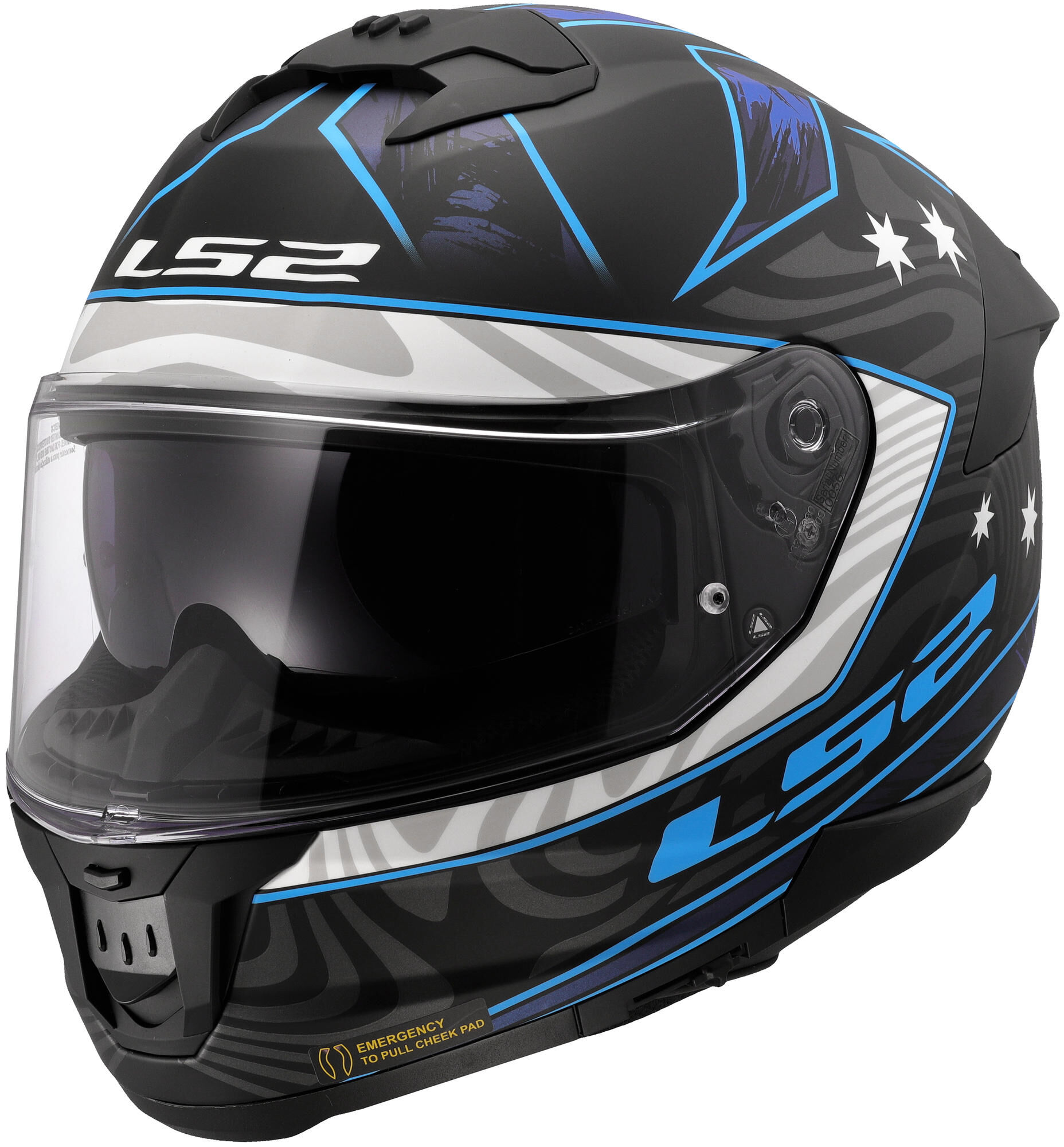 LS2 integraalhelm ff808 stream ii galdam. helmet ff808 stream ii galdam l bl./blue