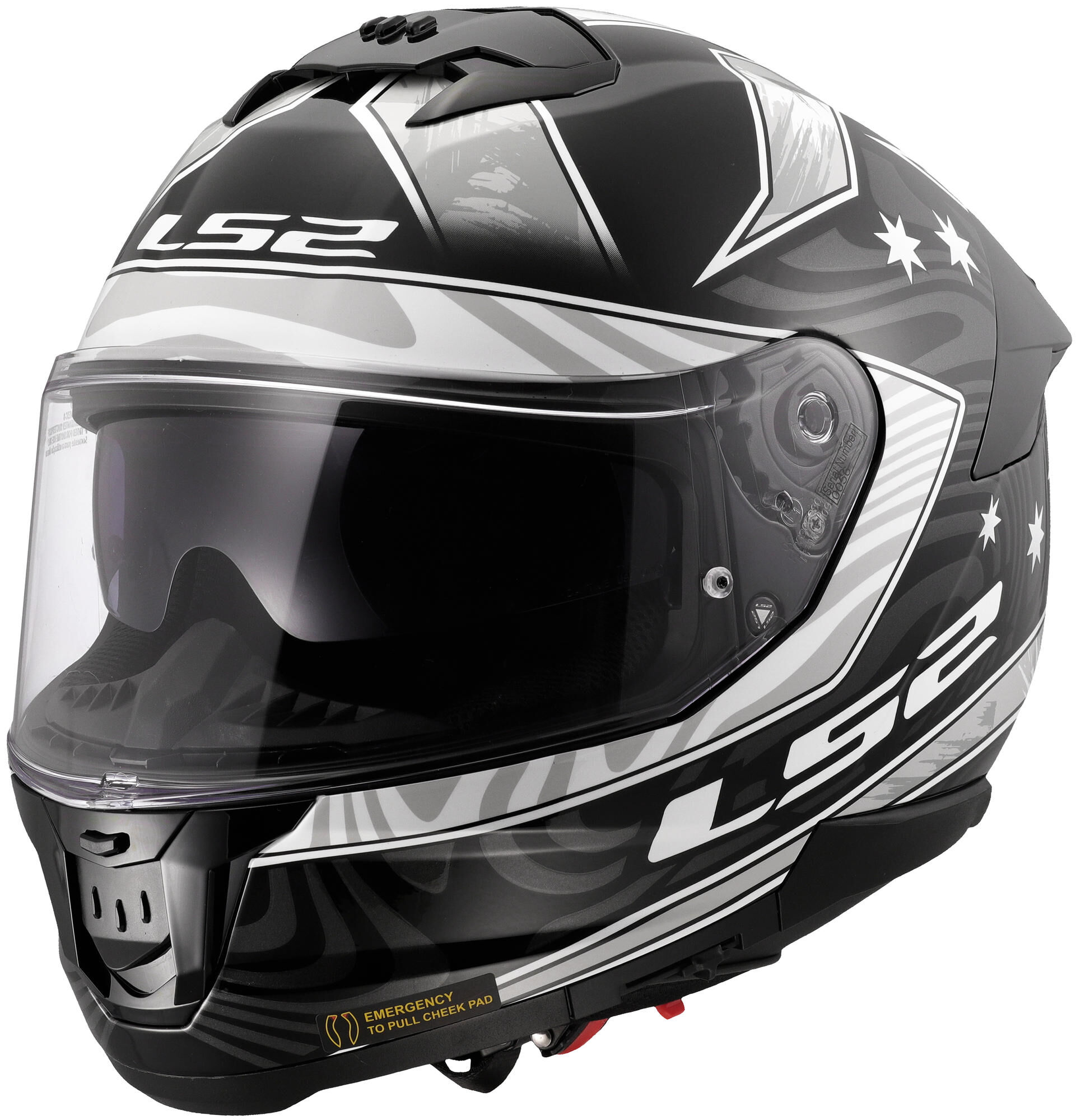 LS2 integraalhelm ff808 stream ii galdam. helmet ff808 stream ii galdam l bl./white