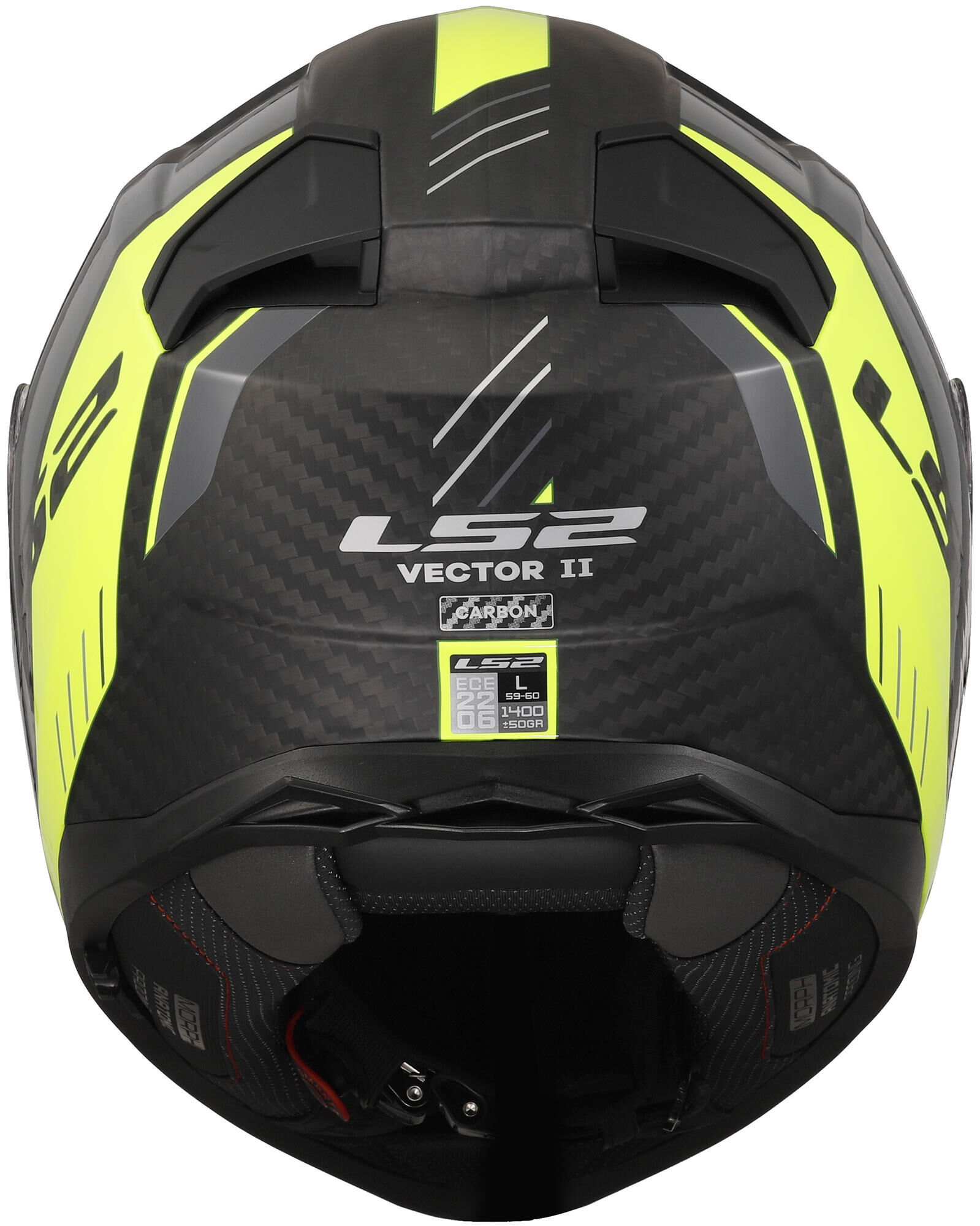 LS2 integraalhelm ff811 vector ii carbon grid. helmet ff811 vector ii carb.grid l bl./yel.