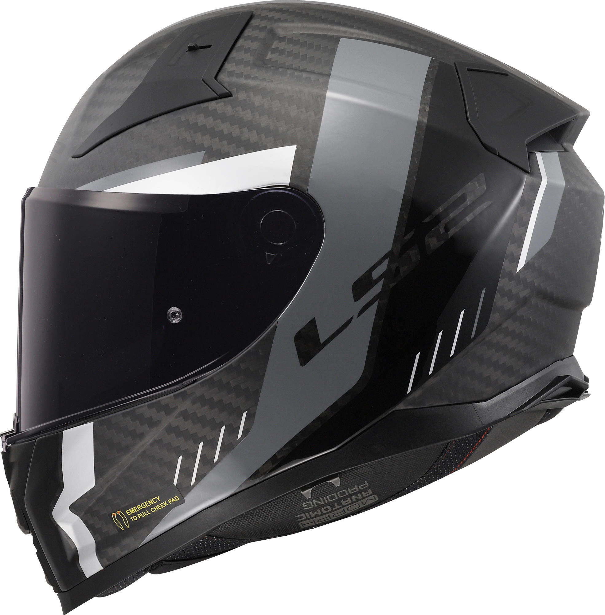 LS2 integraalhelm ff811 vector ii carbon grid. helmet ff811 vector ii carb.grid l bl./grey