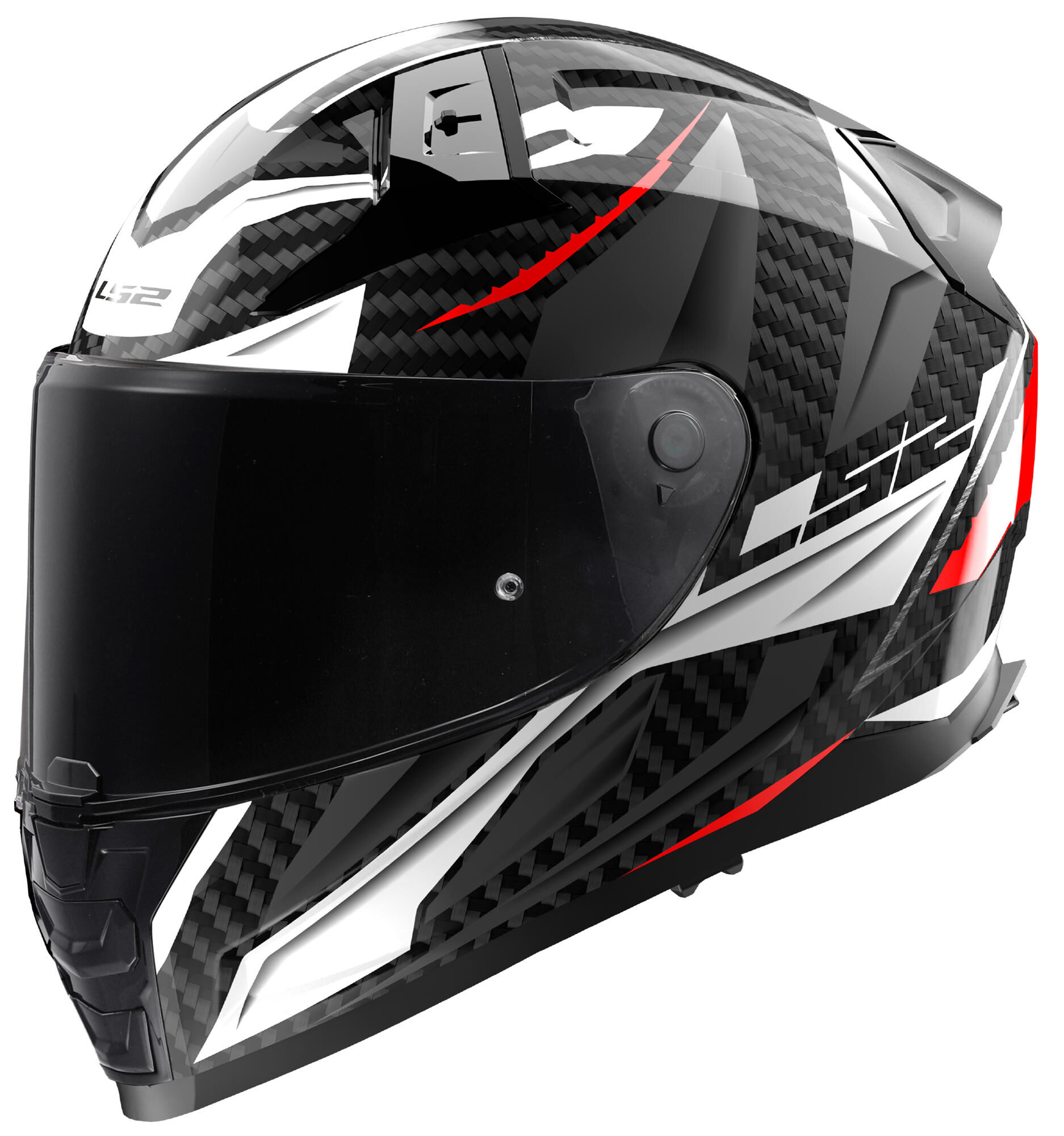 LS2 integraalhelm ff811 vector ii carbon savage. helmet ff811 vect. ii car.sav. m white/gr/red