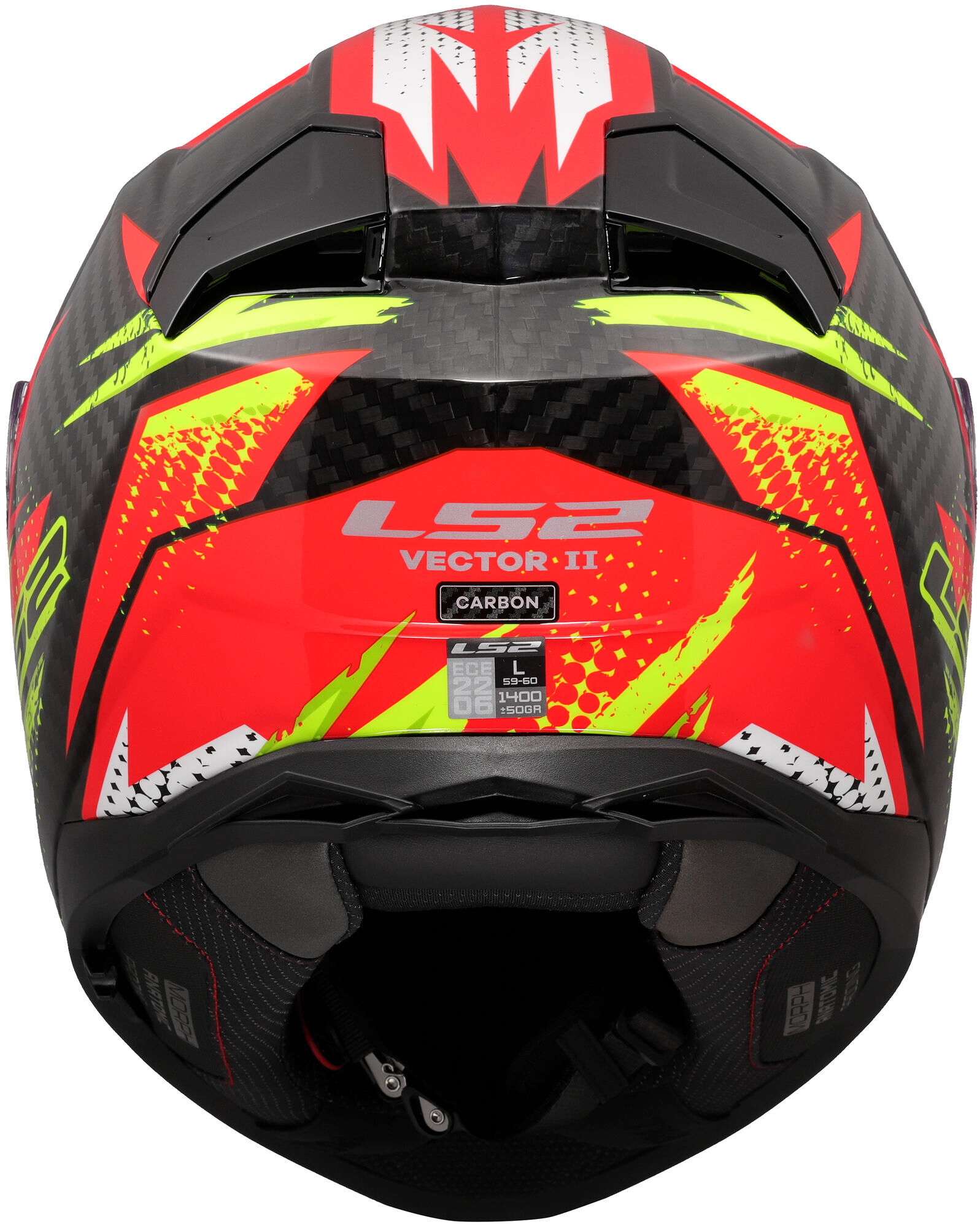 LS2 integraalhelm ff811 vector ii carbon tantic. helmet ff811 vector ii tantic 3xl red/yellow
