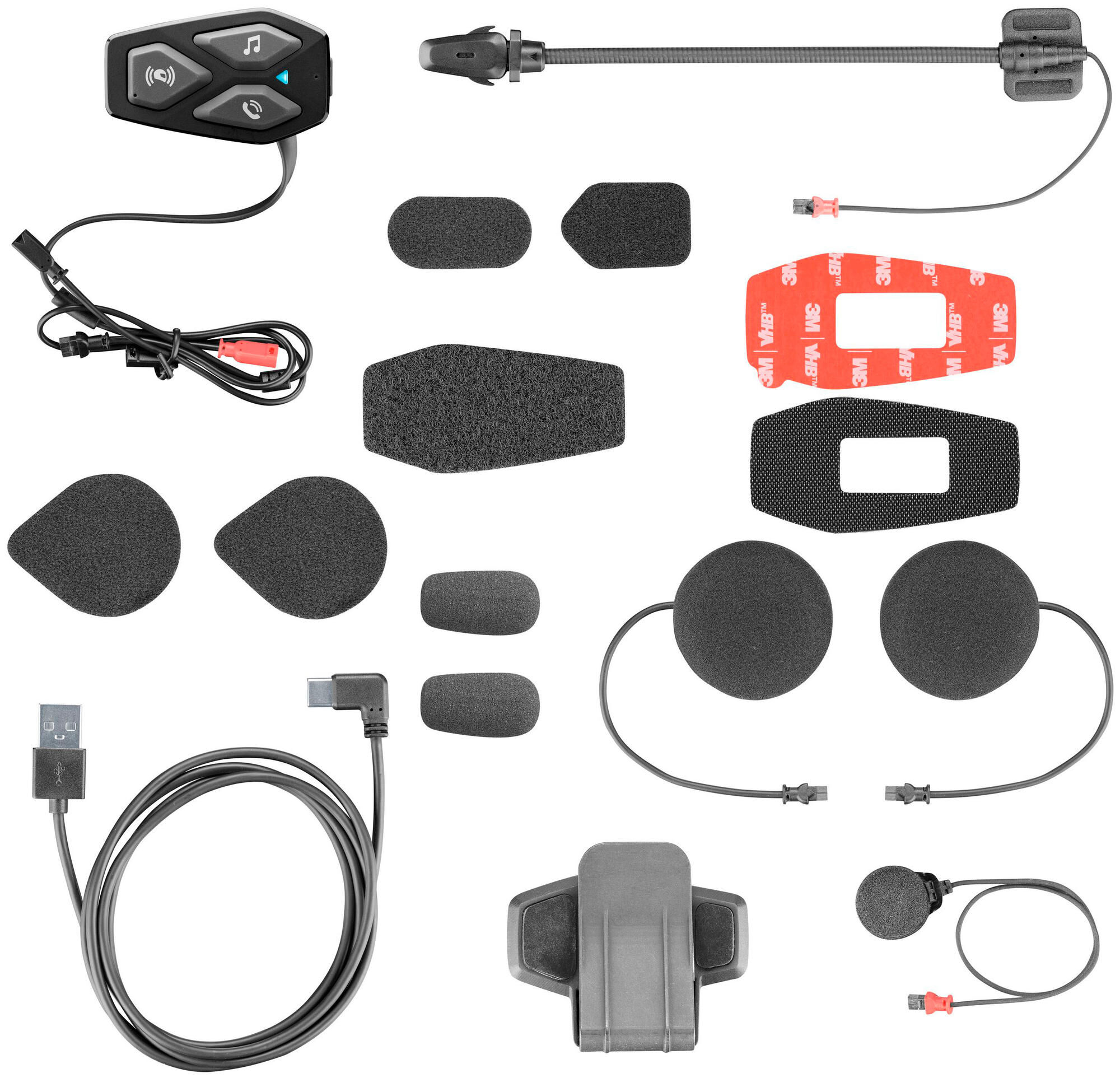 INTERPHONE helm communicatie systeem u-com 3 helmet com.system interp. u-com 3 single kit