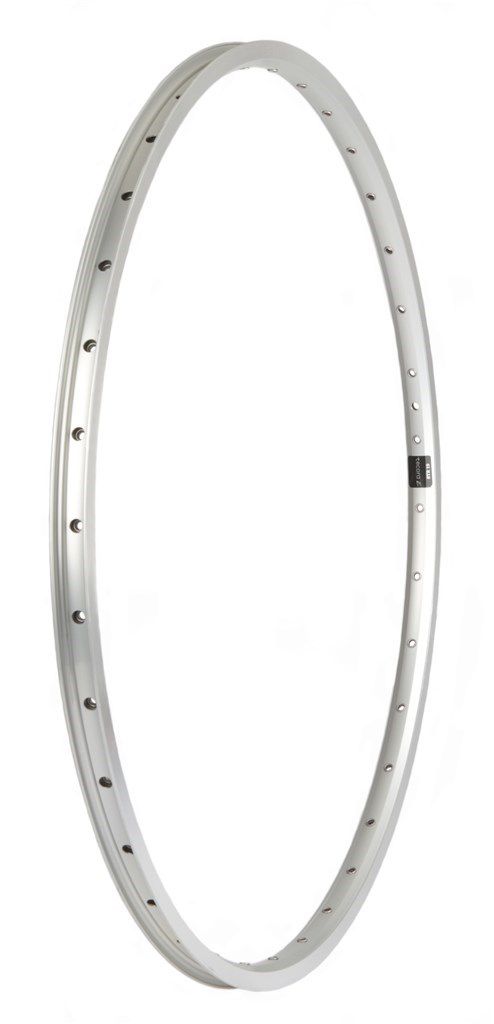Dunlop Velg primax e str19 28 - 622 x 19c - 36 gaats - spaak 14 / frans ventiel - zilver met remrand