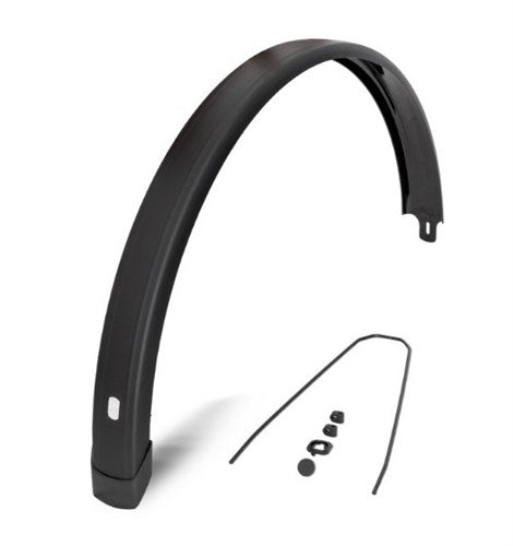 Eurofender achterspatbord tempo square 28 65mm mat zwart