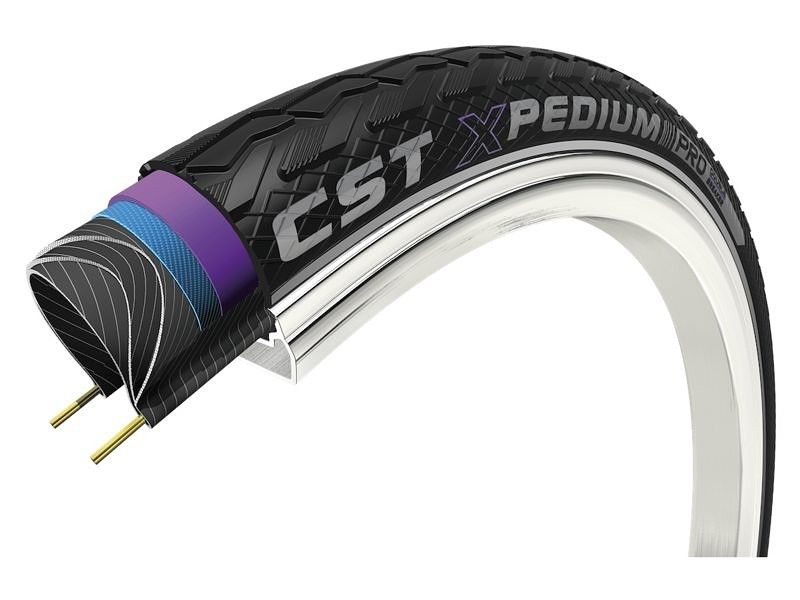 Cst Buitenband xpedium pro 26 x 1.75'' / 47-559 - zwart met reflectie