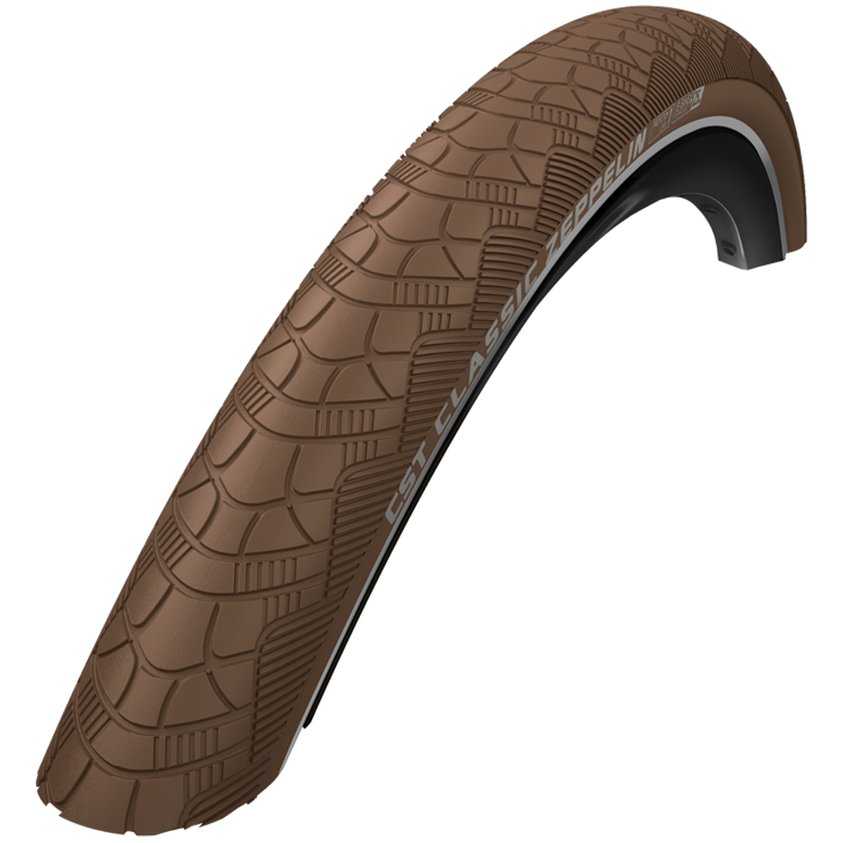 Cst Buitenband zeppelin 26 x 1.75'' / 47-559 - bruin met reflectie