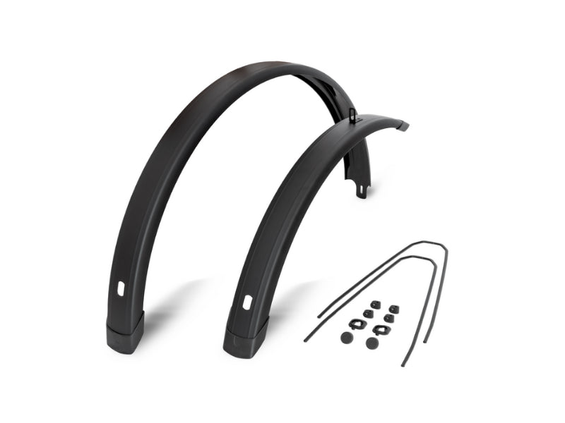 Eurofender spatbordset tempo square 28 58mm mat zwart