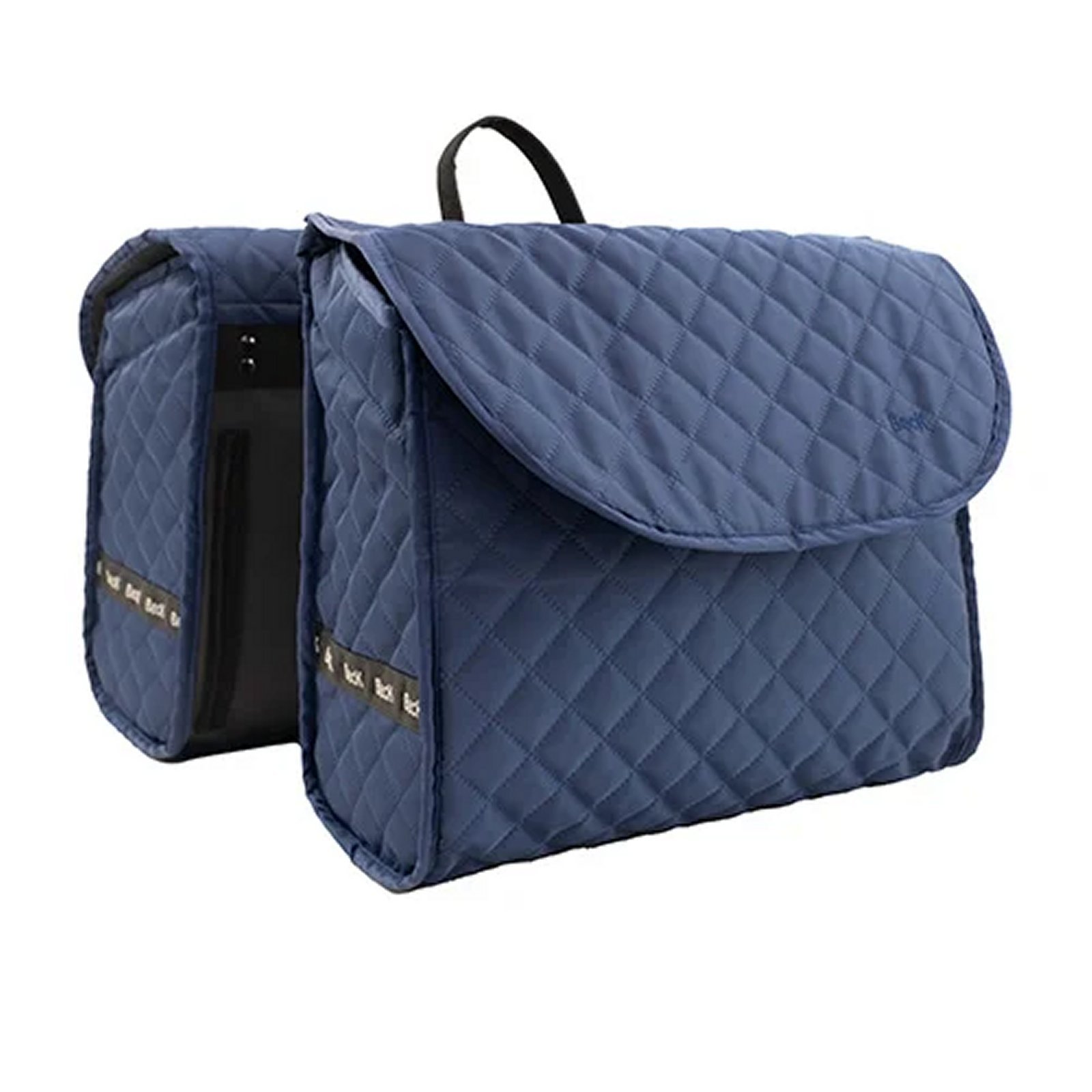 Beck Dubbele Fietstas Quilt Blauw