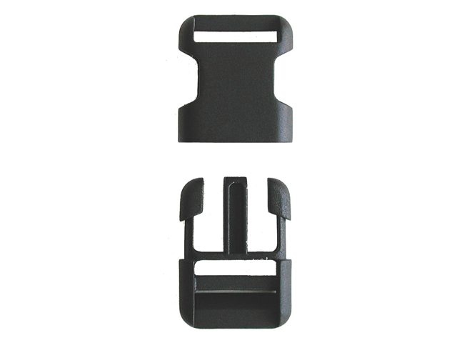 FastRider Fietstas Steeksluiting Clip Klein 25mm zwart
