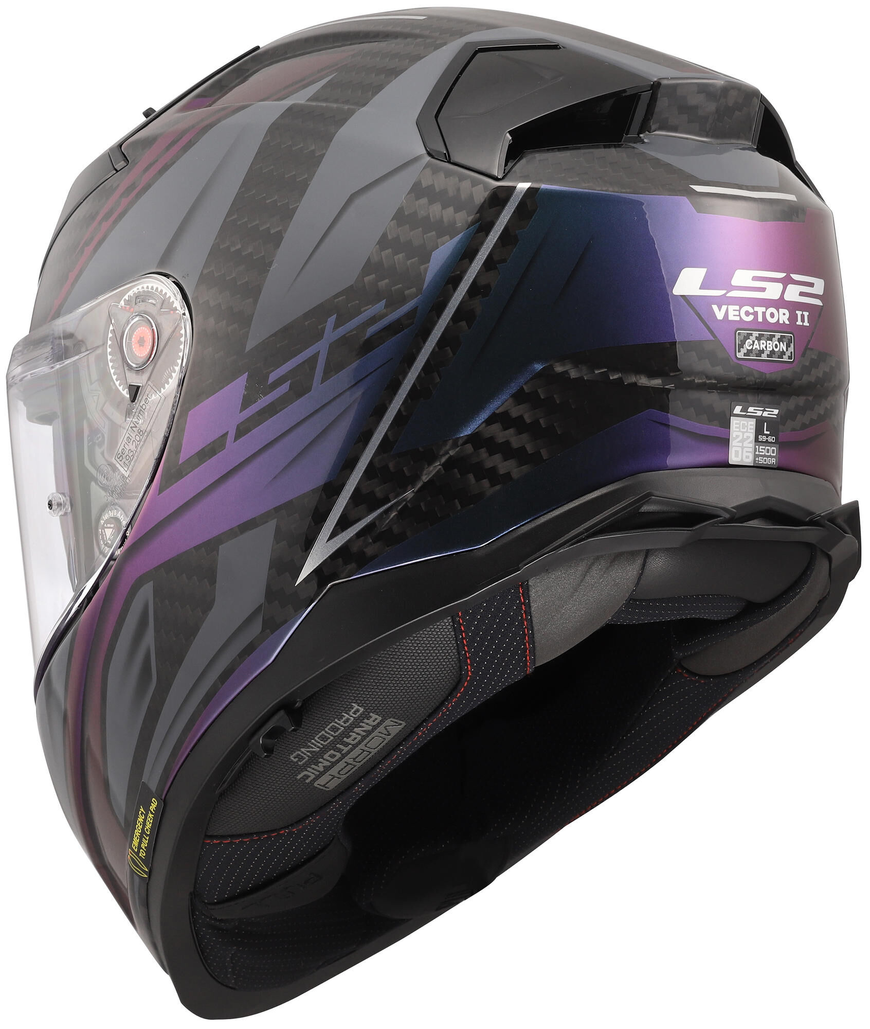 LS2 integraalhelm ff811 vector ii carbon savage. helmet ff811 vector i c savage chameleon l