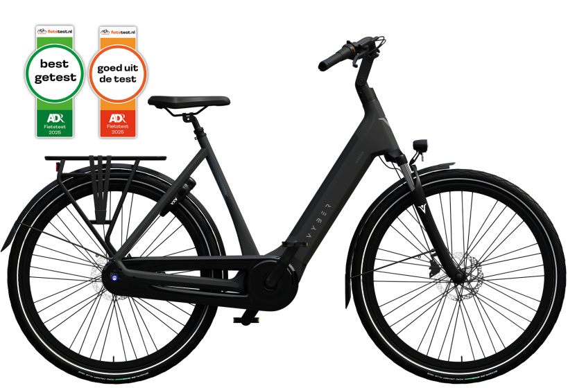 Vyber Supr365 522Wh 28 Inch 49 cm Dames 7V Hydraulische schijfrem Zwart