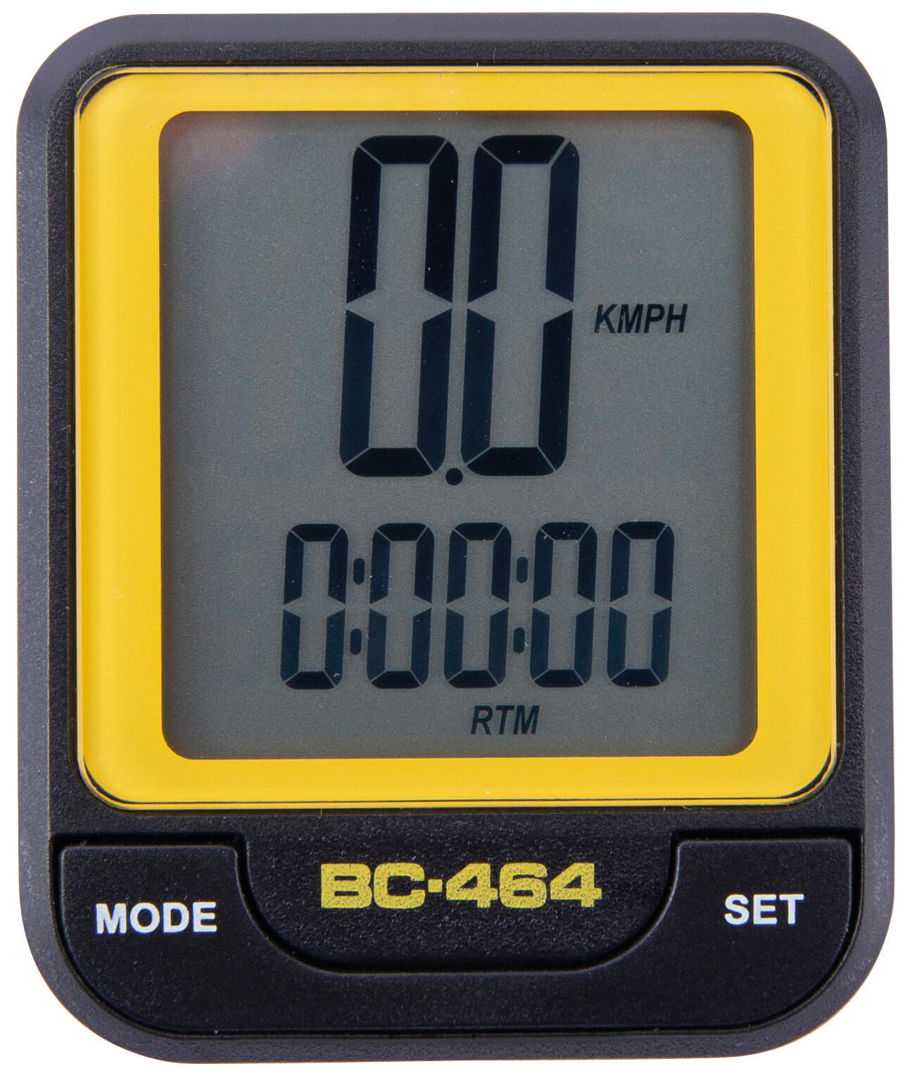 CONTEC fietscomputer cbc-464 ct computer cbc-464 wire, black/neoyellow