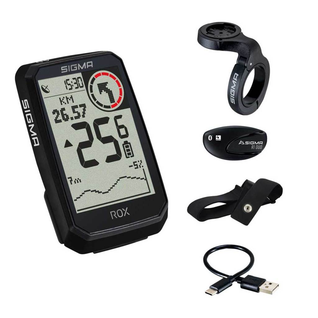 Sigma Fietscomputer rox 4.0 endurance gps set