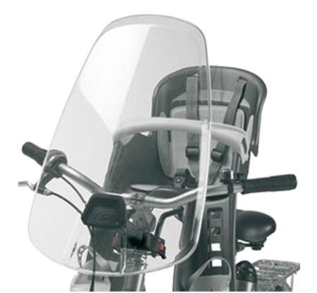 Polisport Fietszitje voor bilby junior met windscherm zwart/grijs