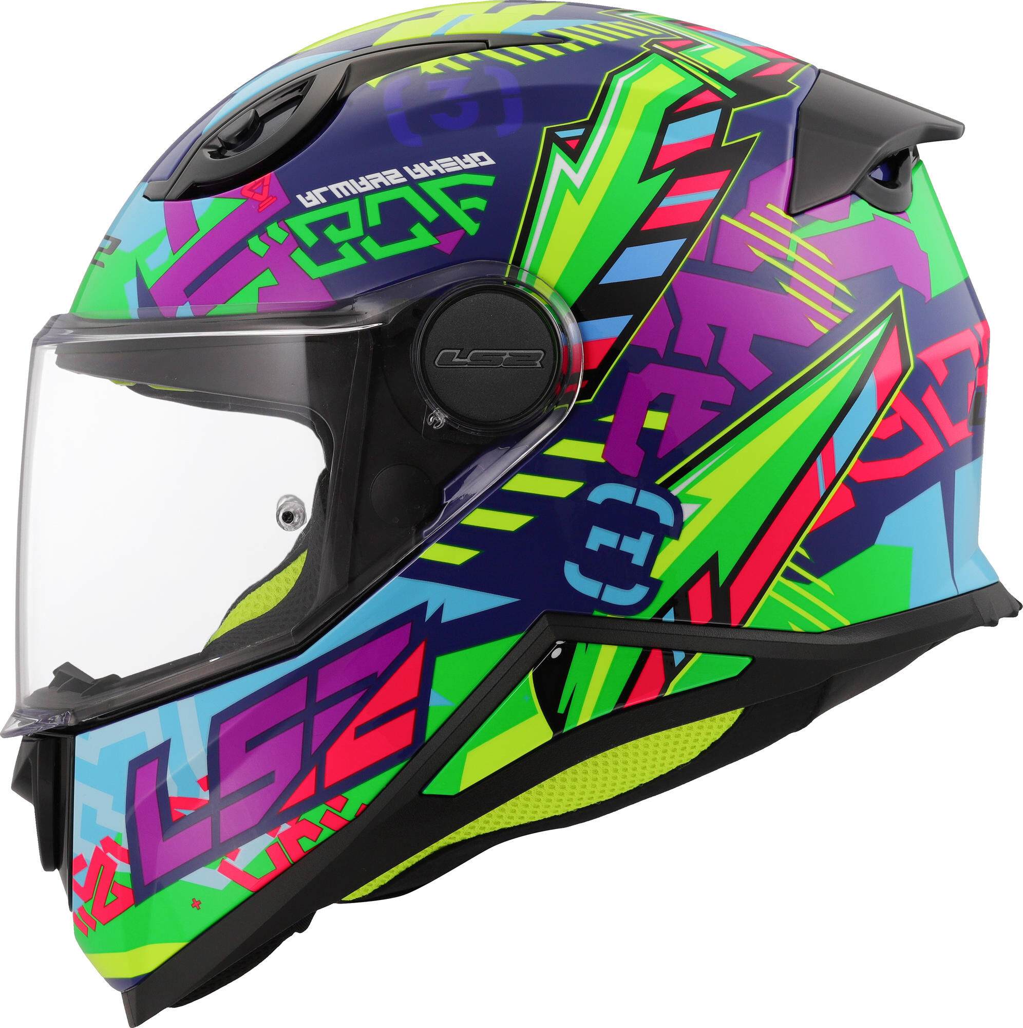LS2 kinder integraalhelm ff812 kid svent. helmet kid ff812 sven blue/green gr. l
