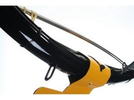 Sunnywhe El kunststof spatbordset 28inch 50mm glans zwart + stangen